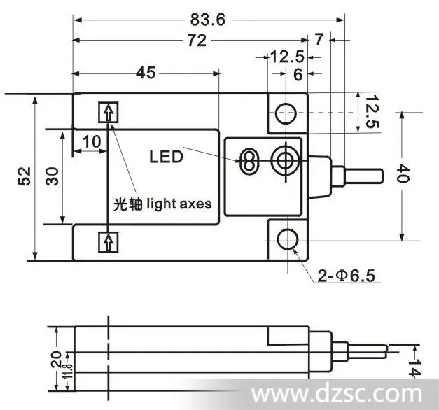 Free Shipping Groove / U type Photoelectric Switch / PNP NO Sensor E3S-GS30E4 Normally Open DC 3 wires/ Distance 30mm