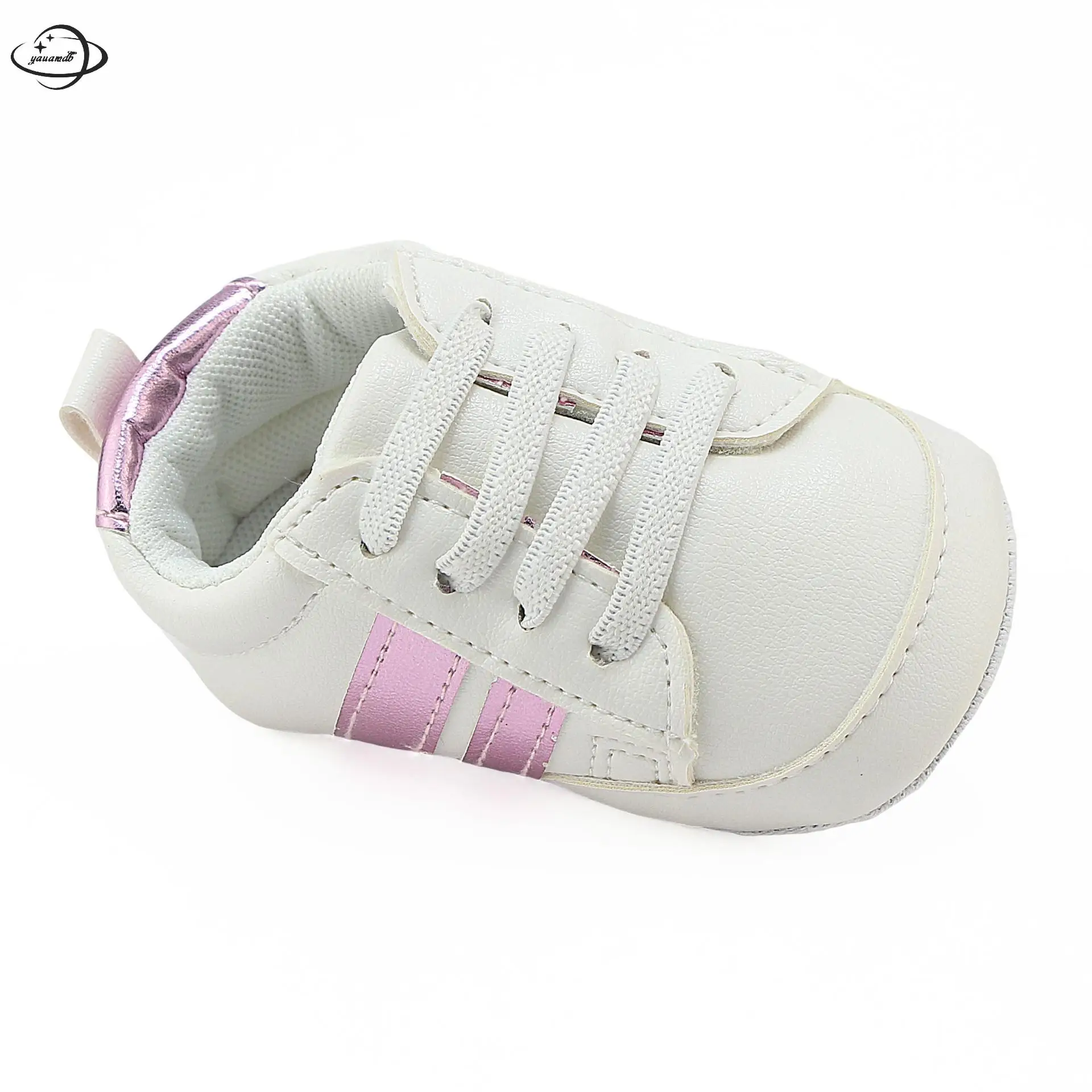 Yauamdb Newborn Baby First Walkers Spring Autumn Leather Girls Boys Striped Toddler Shoes Soft Bottom Infant Footwear Ly21