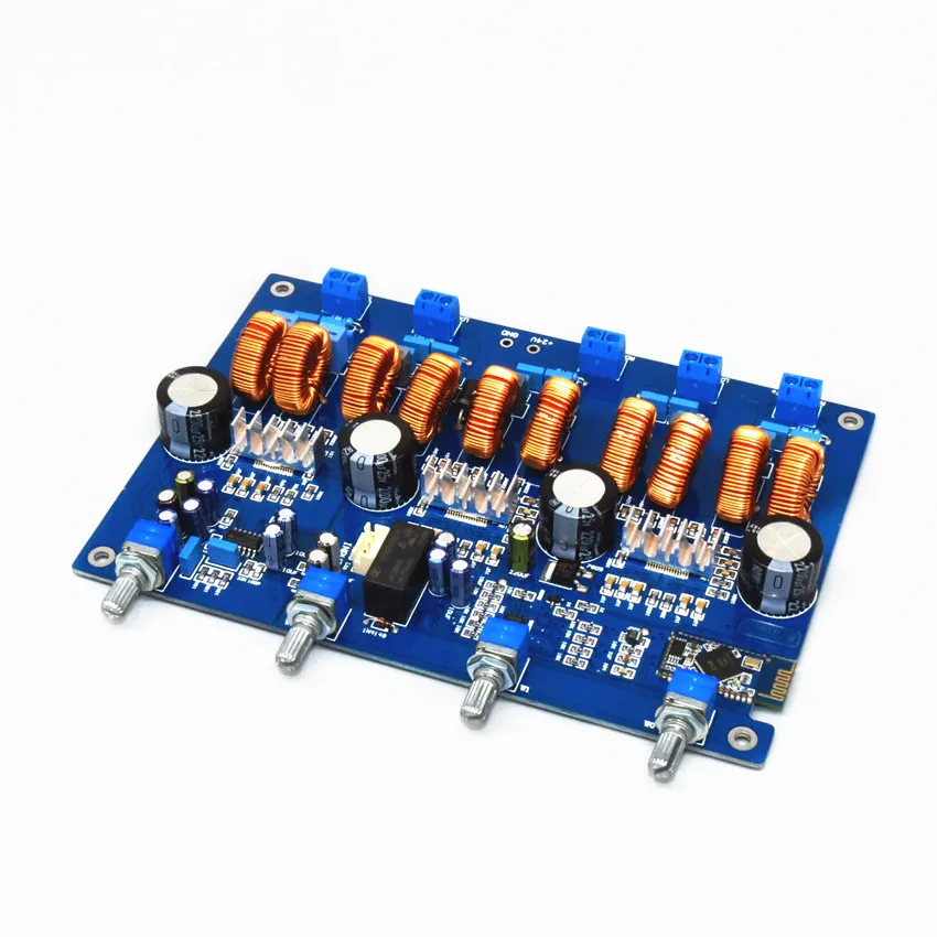 4.1 channel TPA3116 4*50W+100W digital stereo Bluetooth bass power amplifier board