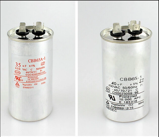 CBB65 air conditioner compressor starting capacitor 25UF/30/35UF/40/45/50/60UF 450V