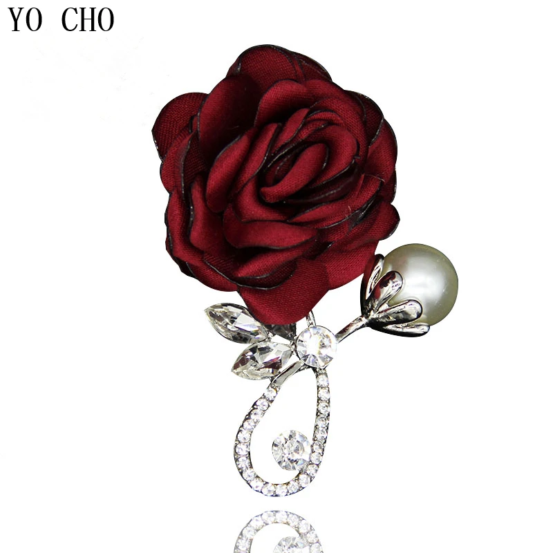 YO CHO Boutonniere Trâm Cài cho Nam Giới Phụ Nữ Đám Cưới Kinh Doanh Hội Đảng Ve Áo Pin Thủ Công Ve Áo Pin Thanh Lịch Đám Cưới Phần Trên Áo Đàn Bà