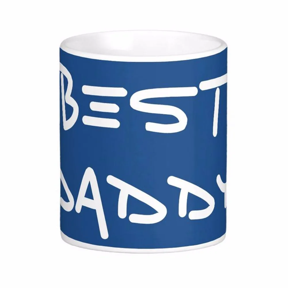 Best Daddy White Coffee Mugs Tea Mug Customize Gift By LVSURE Ceramic Mug Travel Coffee Mugs