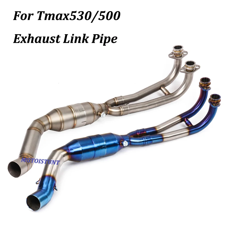 

Slip On Motorcycle Exhaust Muffler Escape Front Middle Link Pipe For Yamaha Tmax530 Tmax500 2008 - 2016 2017 - 2021 2022 2023