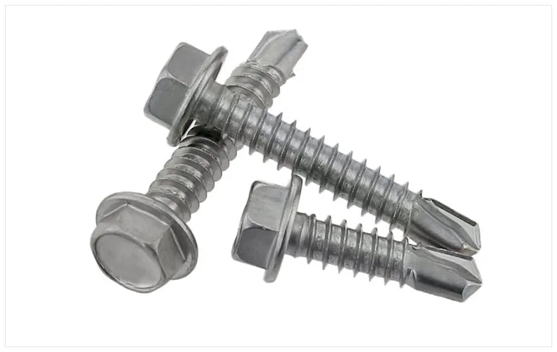 410 Stainless steel External hexagonal self Drilling screw bolt Tapping drilling Tail screw M4.2 M4.8