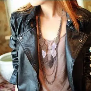 Leaf Necklace Hot Sale Necklace New Long Sweater Multi Layer Chain Bohemia Leaf Necklace #19031