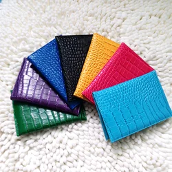 New Unisex Crocodile Passport Holders Casual Travel Cute Passport  Case women and Girls Leather Passport Case Cover Protection