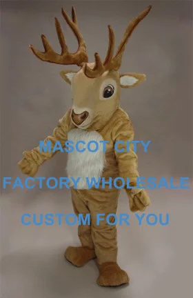 

Forest Animal Mascot DEER Reindeer MASCOT Costume Suit Halloween Prop Adult Fancy Dress Cartoon Outfit Free Shipping SW859