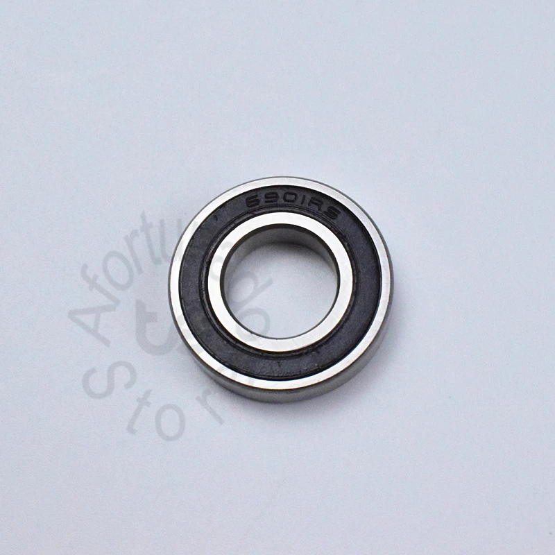 6901RS 12*24*6(mm) 10pieces bearings ABEC-5 6901 chrome steel bearing Rubber sealed bearing Thin wall bearing