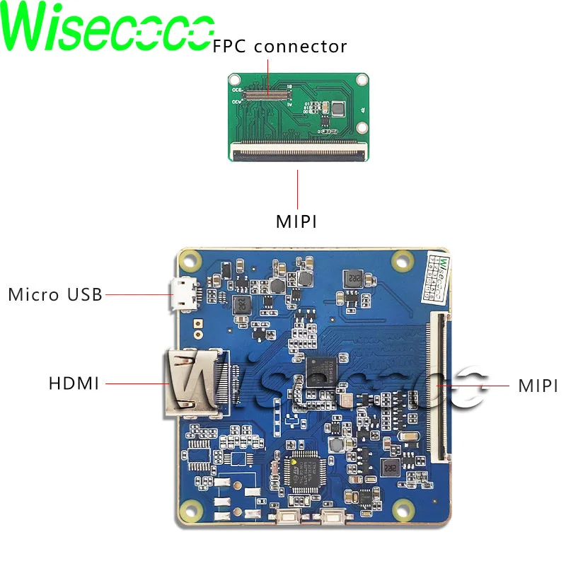 Imagem -04 - Wisecoco 2160x3840 5.5 Polegadas 4k Tela Lcd com Interface Mipi para Impressora 3d vr Reprodutor de Vídeo Cabeça-conjunto Ls055d1sx05 g