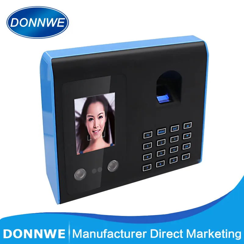 

HOT SALE Donnwe FA01 Biometric Face facial Fingerprint Time Attendance System