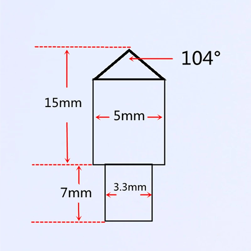 

Free shipping Single point diamond dresser cone tip diamond engrave needle bit for stone engraving