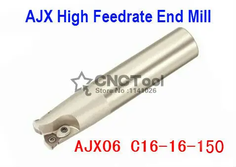 

AJX06 C16-16-150 Face End Milling Cutter AJX High feedrate end mill,High Speed Milling Indexable Milling Cutter