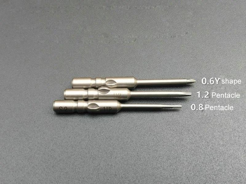 3pcs/lot 800 4mm Shank Magnetic Electric Y Type & Pentacle Star Torx Screwdriver bit Hand tool set 40mm length