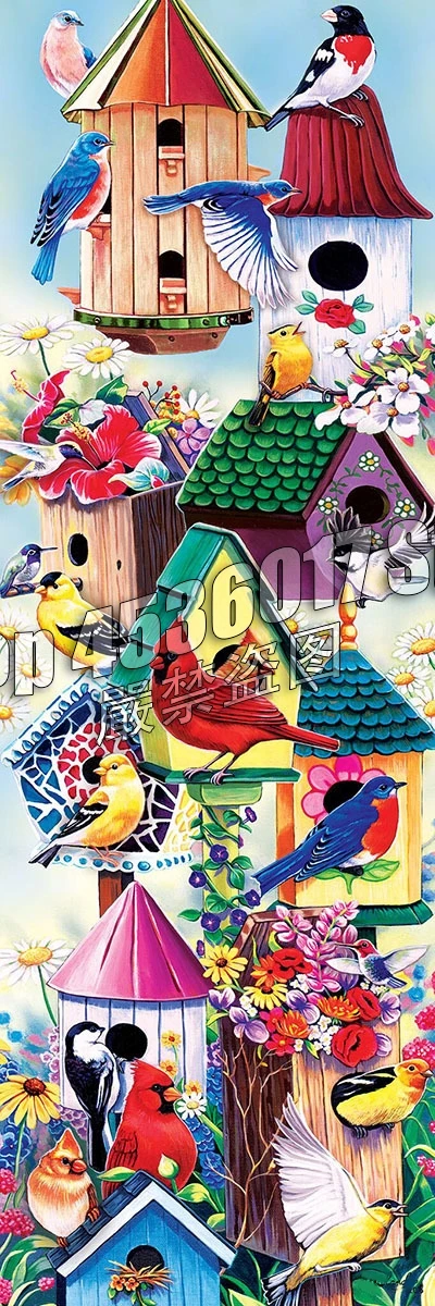 

Diamond Mosaic Diy diamond painting Birds Gardening & Flowers Birdhouse cross stitch full 5D diamond embroidery rhinestone gifts