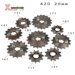 420 10T-19Tooth 20mm Front Engine Sprocket for Orion Taotao SSR SDG Dirt Pit Bike ATV Quad Motor Moped Buggy Scooter Motorcycle