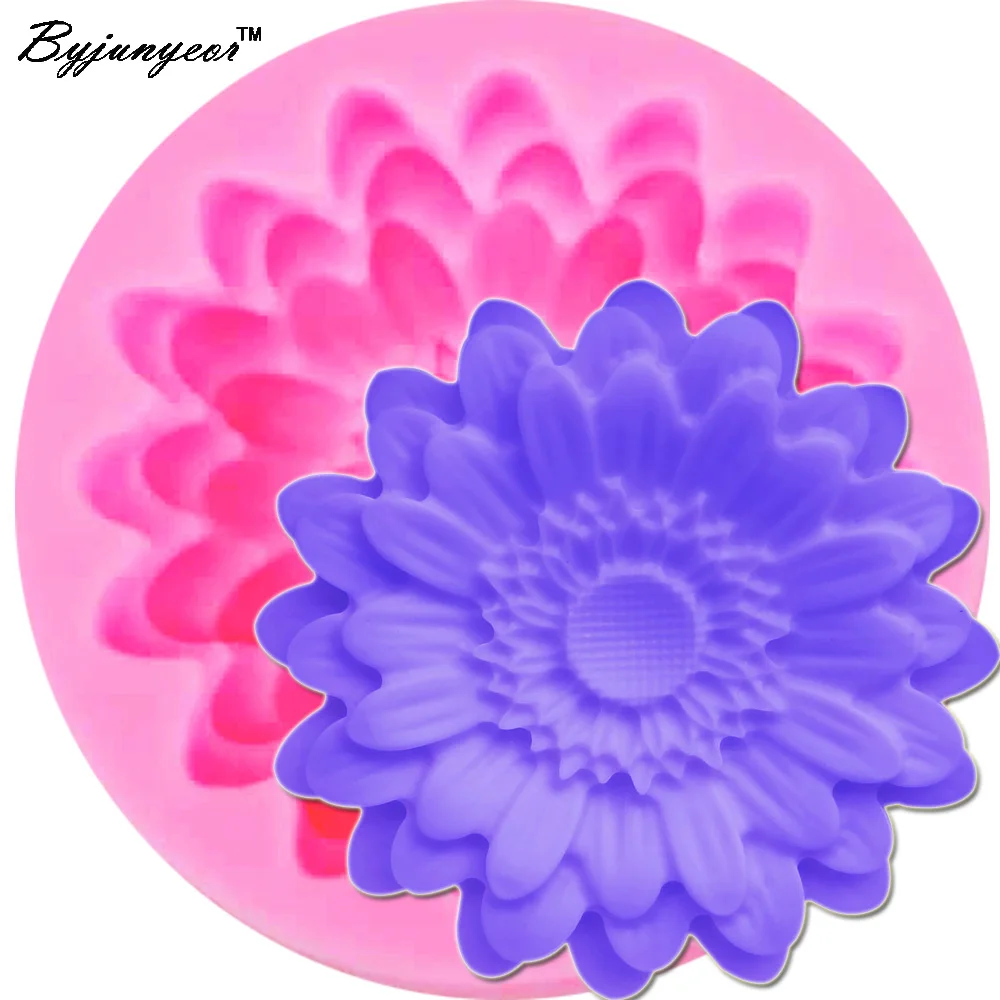 

M626 Chrysanthemum 3D Candle Soy Wax Mould Scented Soap Handmade Silicone Mold Plaster Resin Clay Diy Craft Home Decoration