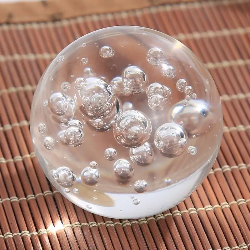 Crystal Ice Crack Ball Home Decorative Glass Marbles Water Fountain Humidifie Ball Feng shui fountains Magic sphere Balls