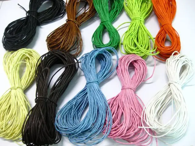 10 Meters Waxed Cotton Cord String Strap Thread 1.5MM