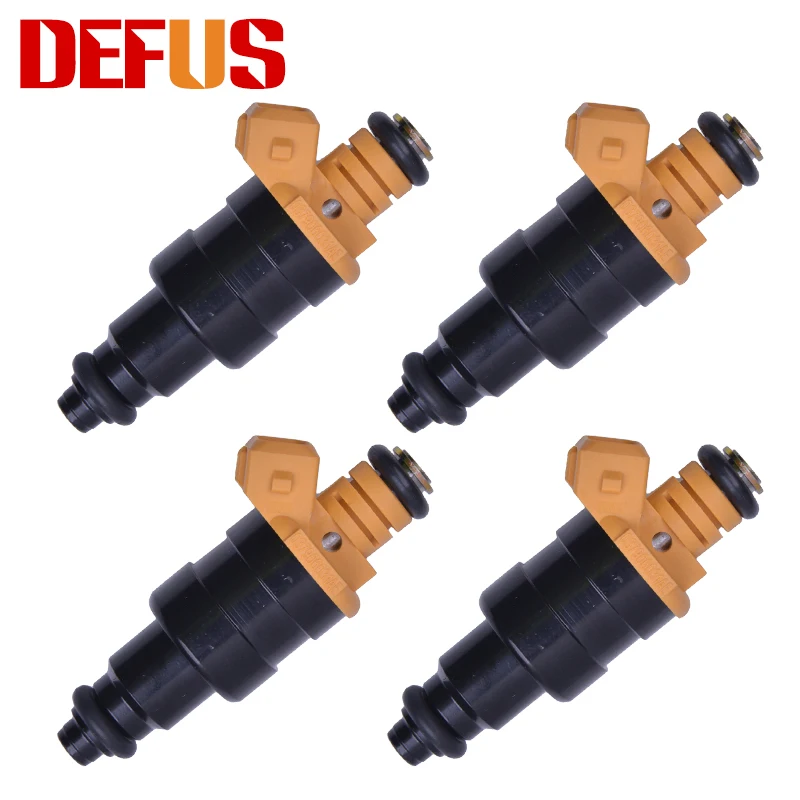 

DEFUS OE 037906031A E Bico 4pcs Fuel Injector Nozzle For Golf Glx 2.0 8V Injection Petrol Gasoline High Performence With 2 Holes