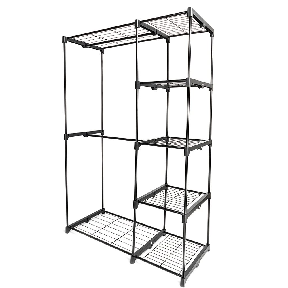 Portable Practical Five-tier Wardrobe without Cloth Cover