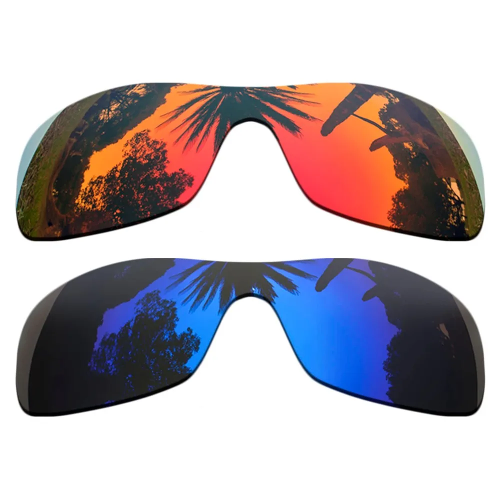 (Orange Red Mirrored+Purple Mirrored Coating) 2-Pieces Polarized Replacement Lenses for Antix Frame 100% UVA & UVB Protection