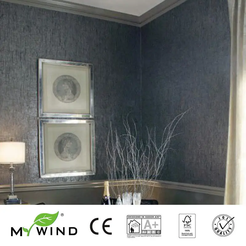 2019 MYWIND Grasscloth Wallpapers Luxury Natural Material 3D Paper Weave Design Wallpaper In Roll Decor damask bedroom