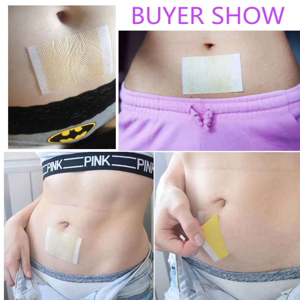 KONGDY Natural Slimming Stick 100 Pieces=10 Bags Slimming Navel Sticker Slim Patch Weight Loss Burning Anti Cellulite Fat Patch