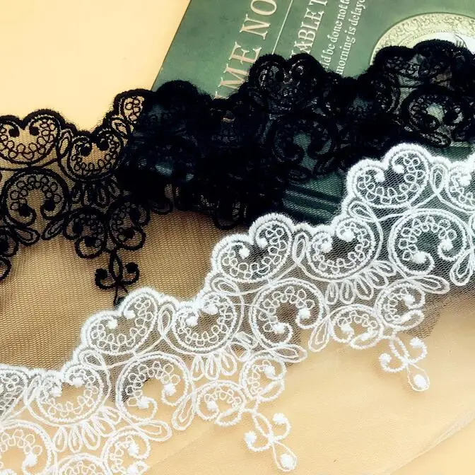 Free Shipping-3Yards/Lot,10cm/3.93'' Width,Exquisite Embroidered Lace Trim,DIY craft Sewing Accessories X429