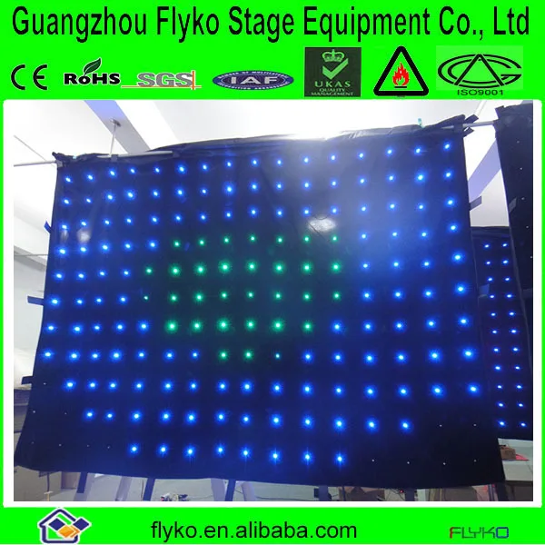 

Free shipping p18 2x3m lowest price flexible LED curtain for mobile stage design