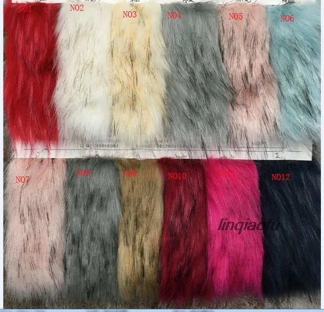 

High imitation braid hair artificial fur fabric High-grade fur collar fur plush fabric:170*90cm (one yard) One pcs