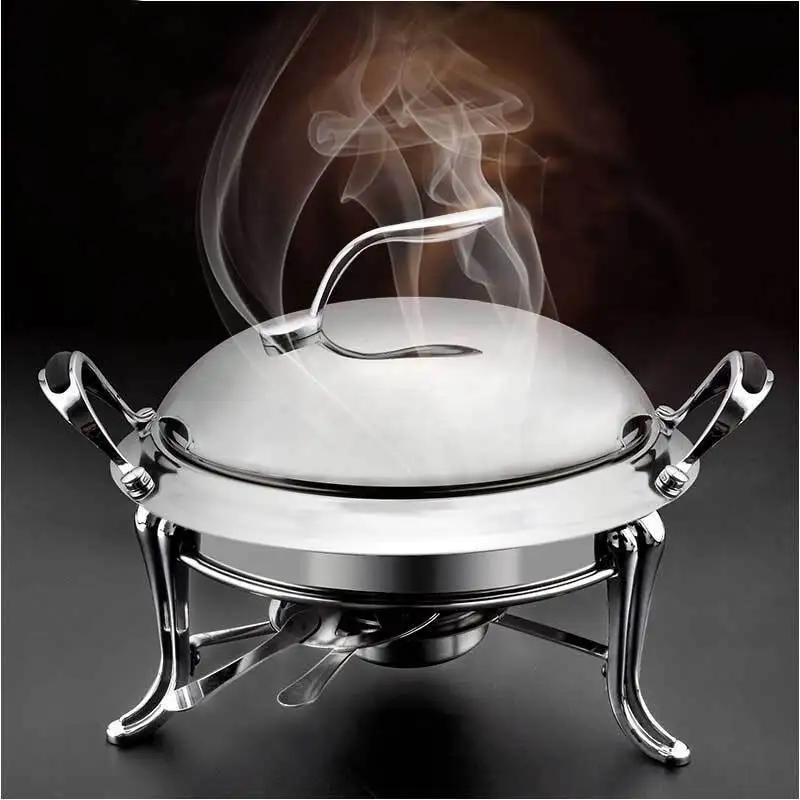 

Chinese stainless steel household suit commercial alcohol stove small chafing dish solid fuel outdoor boilersmall dry hot pot