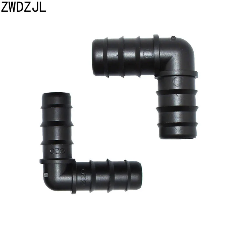 

Irrigation 1/2 3/4 Hose Elbow Barb Knee 90 Degrees Elbow Hose Repair 20mm 25mm Connection Irrigation System Adapter 40pcs