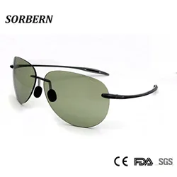 SORBERN New Cool Rimless Sunglasses Women Men High Quality Ultralight TR90 Round Sun Glasses Nylon Lens Summer Goggles UV400