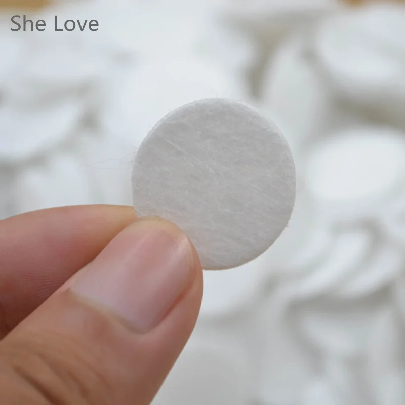 Chzimade 1000pcs 25mm White Felt Circle Die Cut Appliques DIY Cardmaking Craft Round Shape