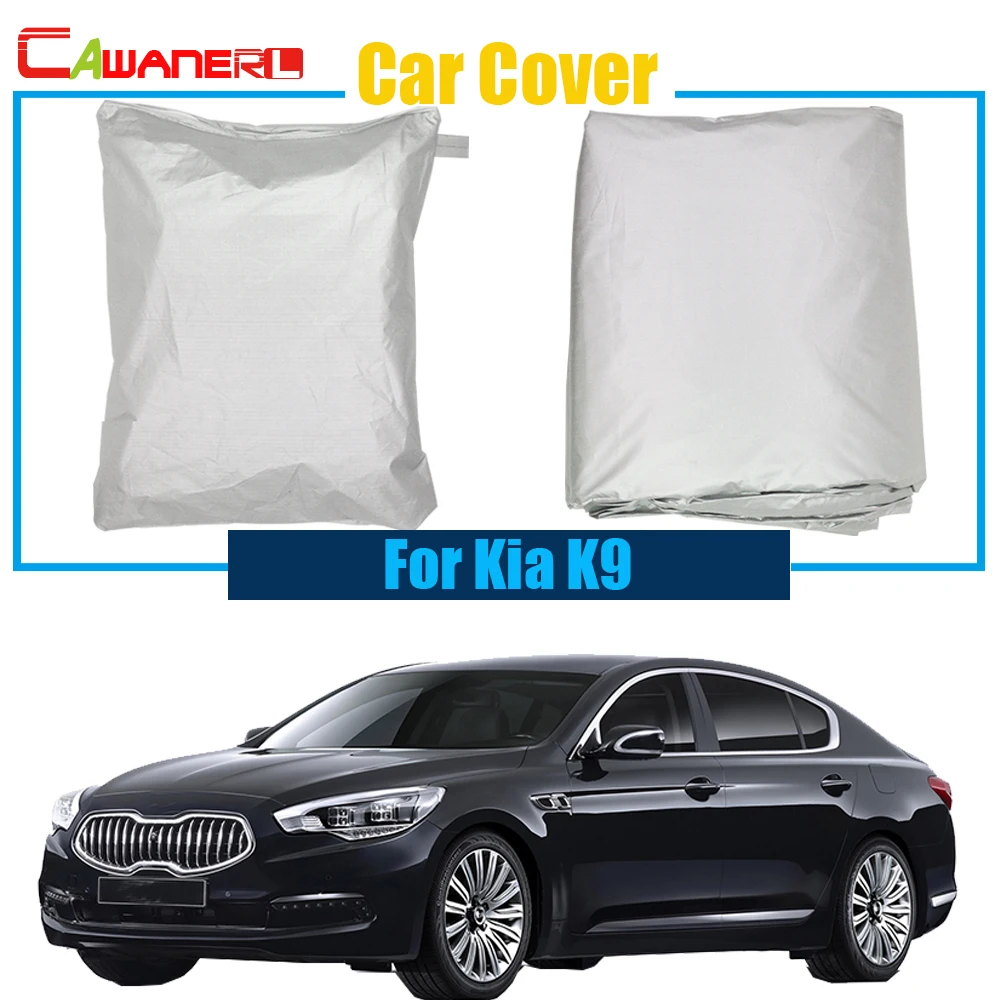 

Cawanerl Car Cover For Kia K9 Vehicle UV Anti Outdoor Sun Rain Snow Frost Resistant Protector Dustproof Cover