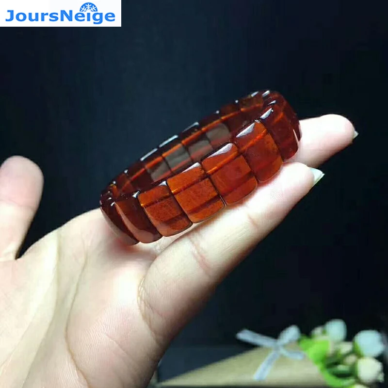 

Wholesale Orange Red Natural Garnet Stone Bracelets Fashion Hand Row Beauty Lucky for Girl Gift Women Stone Bracelets Jewelry