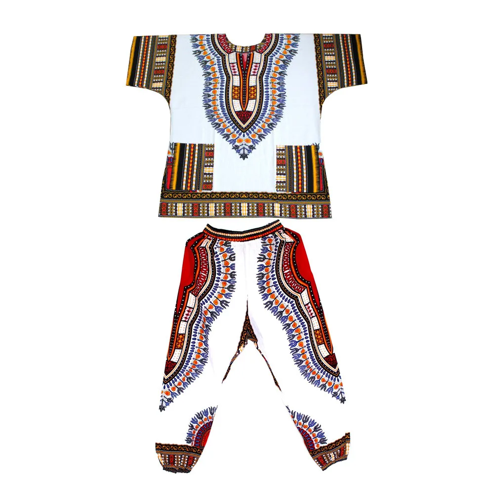 Mr Hunkle Fashion Design Dashiki Set African Printted Dashiki Dress and Pants for Women and Men