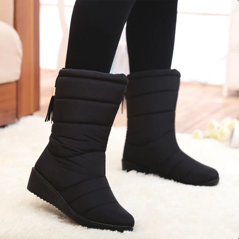 Women Boots Women\'s Winter Shoes Keep Warm Shoes Woman Waterproof Ladies Snow Boots For Women Winter Boots Heels Botas Mujer