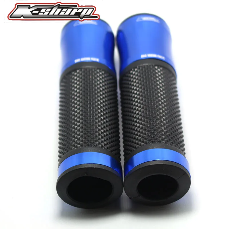 9 color CNC Motorcycle Aluminum Rubber Gel Hand Grips 7/8