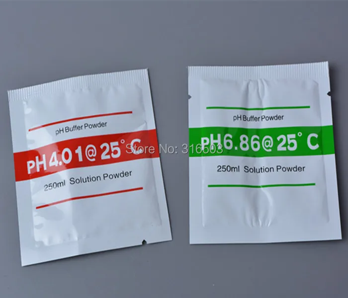 

50 sets PH Buffer Powder for PH Test Meter Measure Calibration Solution 50pcs 4.01 and 50pcs 6.86 Calibration Point