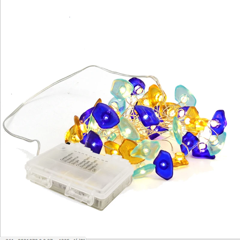 LED String lights 2M Christmas Fairy light Silver Wire Garland Battery Powered with Remote Controller Wedding Party Decoration