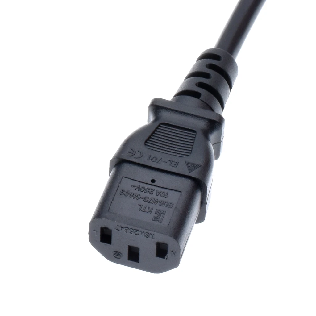 1.5M IEC320 C13 to Israel 3 Pin AC EU Plug Power Cable Lead Cord PC Monitor