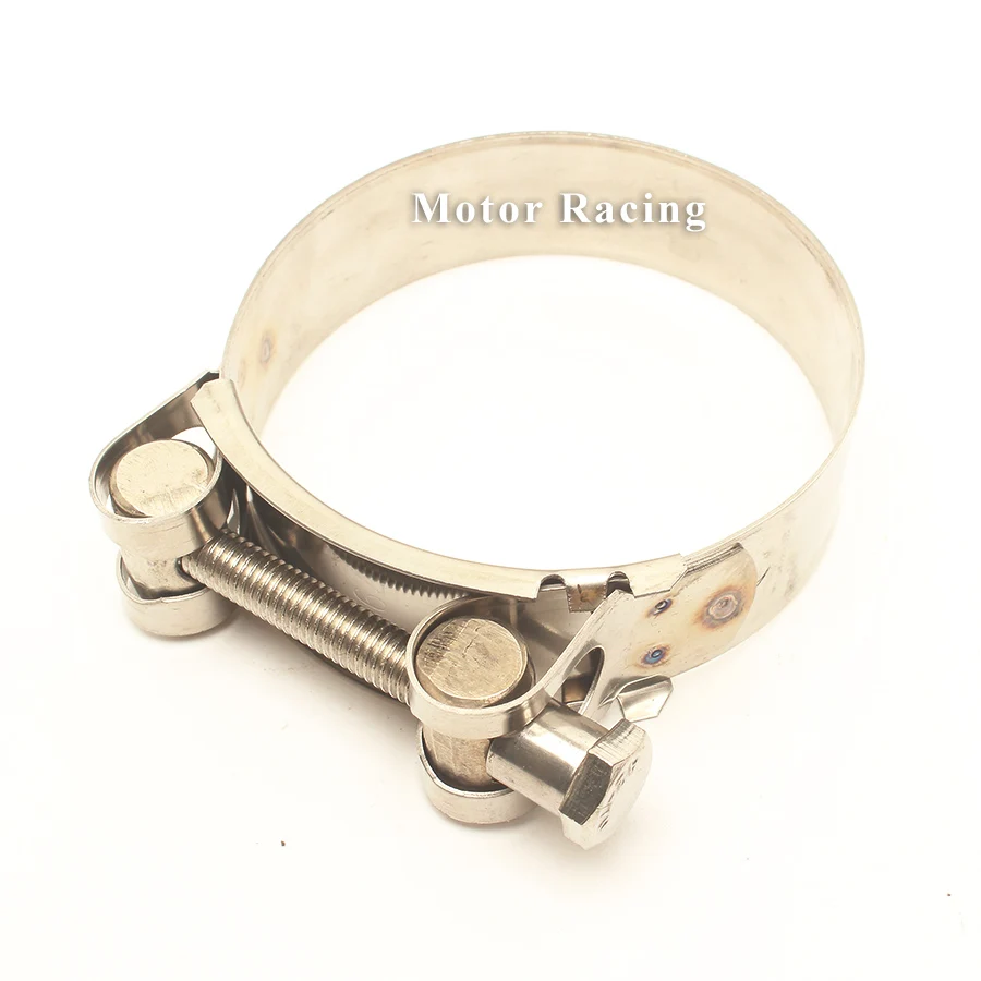 Motorcycle Exhaust Clamp Clip Stainless Steel Fixed Ring Support Mounting Bracket 36-39 40-43 44-47 48-51 52-55 74-79MM