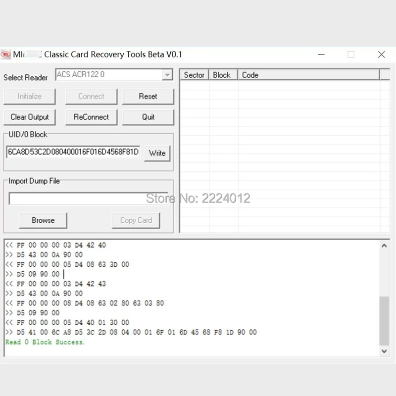 ACS ACR122U-A9 13.56 mhz NFC Reader Writer per 7 byte UID Variabile card con software + 1 pcs 7 byte UID carta di changeale