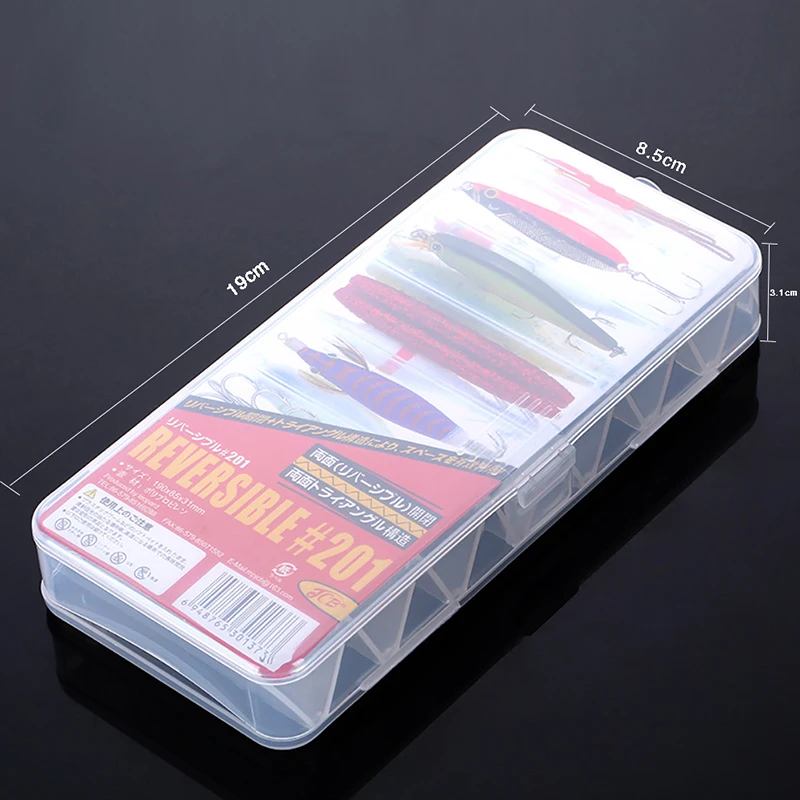 Fishing Tackle Boxes Fish Storage Fish Lures Hard Cases 14 Compartments Multi-function Fly Double Sided Spinner Plastic Tool