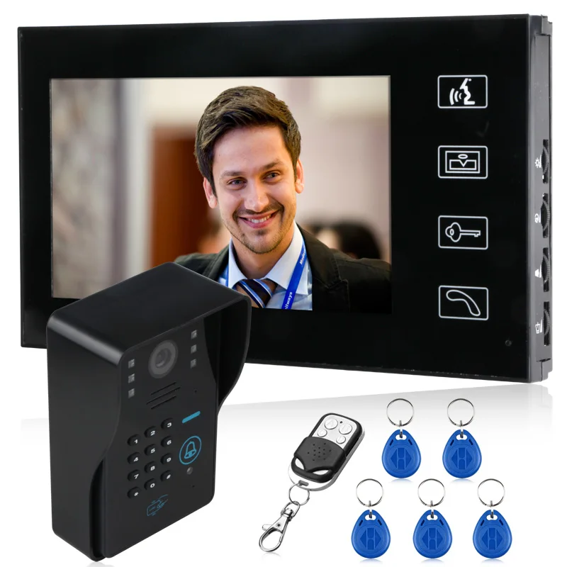 

7 inch TFT Color Display Video Intercom Doorbell Door Phone Intercom System