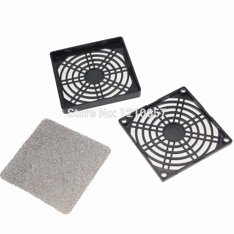 Imagem -01 - Capa de Proteção contra Poeira de Computador em cm Filtro de Esponja Malha 8cm Coador de Ventilador de Computador 100 Peças