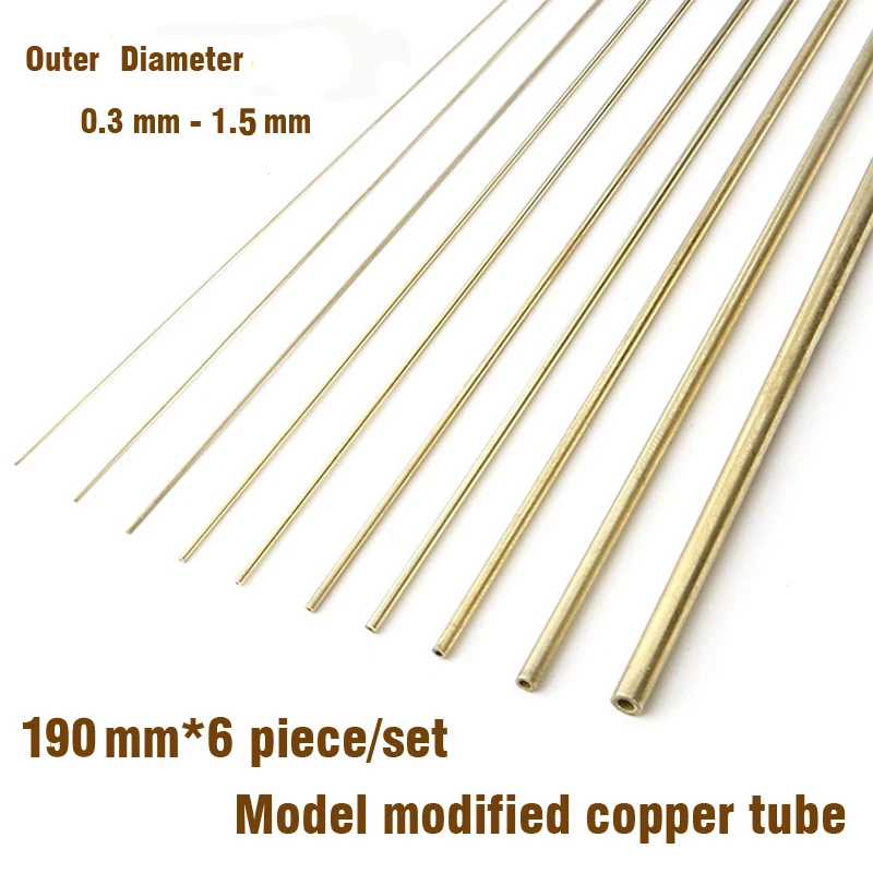 Model Modified Copper Tube 0.3mm-1.5mm Modeling Accessories Gundam Tanks Firearms Tool Hobby Upgrade Accessory