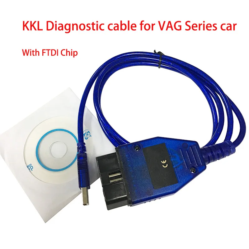 ForVag com OBD Cable kkl409.1 Auto Scanner Cable With FTDI Auto Diagnostic Interface For Audi Seat Volkswagen Skoda KKL409 CABLE