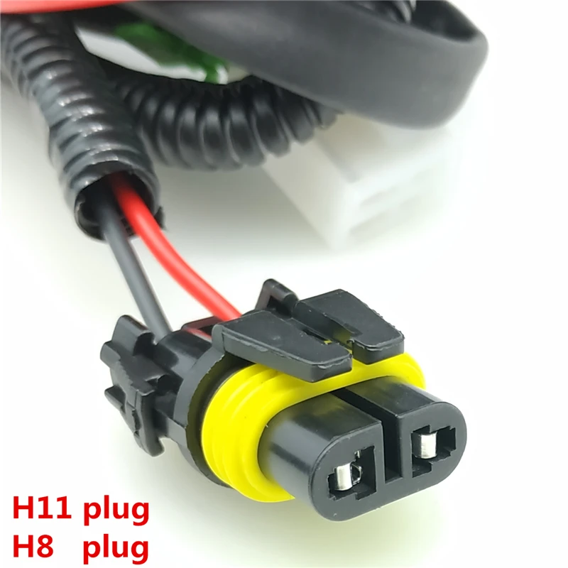 Beler H11 Harnesses wiring sockets Wires connector + Switch For Mitsubishi Renault Suzuki Peugeot Citroen Ford Nissan Toyota